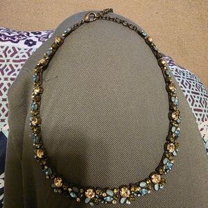 Sorrelli Gold and Blue Gemstone Necklace